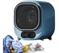 Portable Electric Clothes Condenser Dryer,with Dual Temperature Control Probe,Small Condenser Dryer With 0.8kg Load Capacity,Stainless Steel Tub,for Home, Apartments and RVs Compact(D)