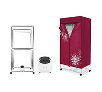 Portable Electric Clothes Dryer 1000W Large Capacity Double Layer Wardrobe Dryer for Quick & Efficient Drying