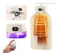 Portable Electric Clothes Dryer, 600W Foldable Laundry Dryer with UV Sterilizer Timer, Heated Airer 4 Modes Mini Dryer Machine for Apartment RV Travel Home