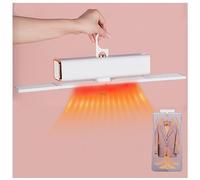 Portable Electric Clothes Dryer, With Cover,400w,80℃ Constant Temperature,Low Noise Heated+clothes+airer, For Flats, Dormitories, Travel and Camping,White