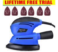 Portable Electric Detail Palm Sander Orbital Sheet Sanding Tool Mouse Heavy Duty