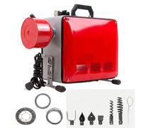 Portable Electric Drain Auger Cleaner Machine, Electric Drain Drill Snake Unclogger, Flexible Steel Cable Drain Cleaner for Hair Grease Clogs Removal