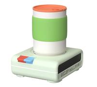 Portable Electric Drink Warmer & Cooler, 3-Mode Temperature Control Cup with 8H Auto Shut Off, Fast Chill for Beer Juice Wine Yogurt, Compact Desktop Chiller Heater for Office Home Olive