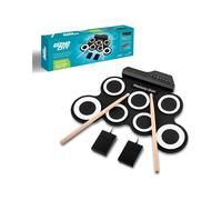 Portable Electric Drum Set Pad Headphone Jack Digital Music Instrument Speaker