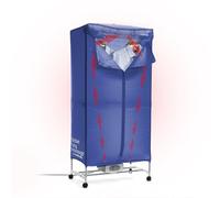 Dupledry Blue InnovaGoods 1200W Portable Electric Clothes Dryer with 2 Heights