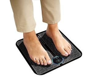 Portable Electric EMS Foot Massager - Foldable and Portable, EMS Massager to Improve Circulation and Vascular Health, Perfect for Relaxation, Combatting Stress and Tending Muscle Aches and Pains