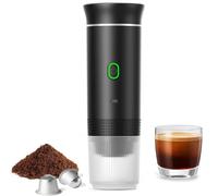 Portable Electric Espresso Machine, 3-in-1 Electric Espresso Machine, 60ml Camping Travel Self Heating Car Coffee Machine with USB-C