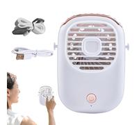 Portable Electric Fan, High Speed Neck Refrigerator with Lanyard - USB Rechargeable Cooling Gadget Desktop Fan for Gym Work Women Outdoor Women P