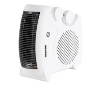 Portable Electric Floor Fan Heater Hot Cold Air Heating 2000W Geepas White One Size