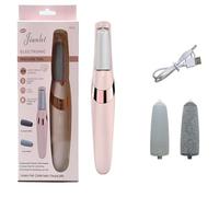 Portable Electric Foot File Hard Skin Remover, 2025 New Rechargeable Foot Wand, Waterproof, for Treating Dry Cracked Heels, Calluses and Dead Skin