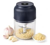 Portable Electric Garlic Chopper, 400ml Mini Food Processor & Mincer