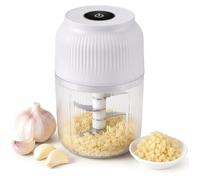 Portable Electric Garlic Chopper, 400ml Mini Food Processor & Mincer