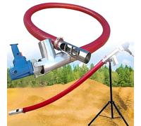 Portable Electric Grain Auger Conveyor, 1500W Grain Pump, Small Household Grain Suction Machine for Grain Transport, Farms, and Warehouses