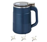 Portable Electric Grinder with 300W Power and 17x11cm Compact Size, 3 Sets of Blades One-Button Operation for Hard/Soft Ingredients, Food-Grade Stainless Steel Cup Design