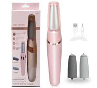 Portable Electric Hard Skin Removers, 2026 New Electric Callus Remover, Foot Wand,2 Speed Electri-c Foot File,Waterproof Pedicure Tool with LED Lights for Cracked & Dry Heel,Pink