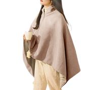 Portable Electric Heated Shawl - 130x80cm USB ?rapheñe Heating Shawl with 3 Levels | Built-in USB Port | Wearable Warm Blanket for Office, Car & Camping, Washable Soft Throw for Women,Girls