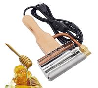 Portable Electric Honey Extractor, Handheld Hot Honey Knife, Stainless Steel Honey Peeling Knife, Wooden Handle, Beeswax Heating Cutter, Scraper, JZRRSLUHK