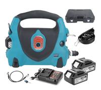 Portable Electric Hydraulic Pump, Rechargeable Battery Powered with Remote Control, 70Mpa Double Acting Power Pack for Outdoor High-Altitude Work