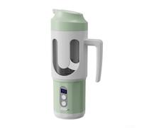 Portable Electric Juicer Cup With Wireless Charging Base Pulp Separator For Fresh Fruit Smoothies For Ideal For Office And Travel Use White(Dual-Blade Green)