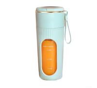 Portable Electric Juicer with Digital Display for Fresh Fruit and Vegetable Juices Extraction, Compact Multifunctional Blender Cup for Home Kitchen and Outdoors Use, Easy to Clean Plastic(1 2)