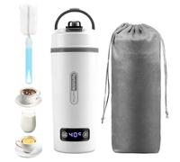 Portable Electric Kettle, 350ML Electric Travel Kettle With 4 Smart Tempe Preset & Drinking Spout 300w Kettles Electric Fast Boil Quiet Kettle Water Heater for Making Tea Coffee Milk Home Office Hotel