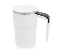 Portable Electric Mixing Cup with Stainless Steel Design for Quick Beverage Preparation Anywhere You Go (White)