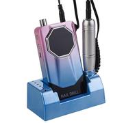 Portable Electric Nail File 45000rpm Cordless Nail Drill Machine Compact Acrylic Nail Buff Shape Portable Bit Drill