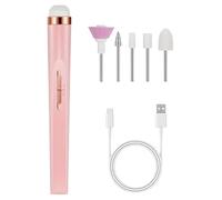 Portable Electric Nail File Set Professional USB Rechargeable Manicure and Pedicure Drill Kit for Acrylic and Natural Nails High Speed Cordless Design for Home and Salon Use with Interchangeable Heads