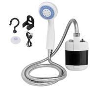 Portable Electric Outdoor Camp Shower Pump with 1.5M Hose Rechargeable Spray Camp Shower Head Multiple Camping Spray Pump Shower for Outside Hiking Dog Bath Beach Traveling