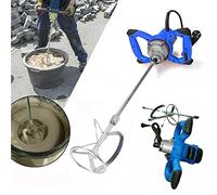 Portable Electric Paddle Mixer Drill with 6-Speed Gearing, 2600W Paint Plaster Mortar Mixer, Electric Mixing Paddle Handheld Tool for Mixing Plaster/Paint/Mortar/Glue/Adhesive/Concrete