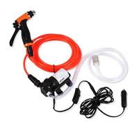 Portable Electric Pressure Washer Pump, High Pressure Washer Pump 80W 130PSI 12V Powerful Washing Kit, Electrical Washer Kit for Car, Home and Garden