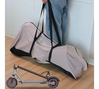 Portable Electric Scooter Carrying Bag Constructed from Resilient Soft Cloth for Consistent Shape Retention and Cleanability (Black)