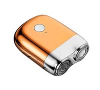 Portable Electric Shaver Beard Trimmer Shaver Double Head Men Hair Trimmer Double Head Water Washable Type C Rechargeable