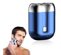 Portable Electric Shaver, Mini Shaver Electric, 2025 IPX7 Waterproof Electric Shaver Men, Wet and Dry Shaver, USB-C Charging Head, for Home, Car, Travel (Blue)