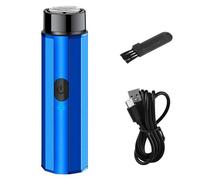 Portable Electric Shaver - Small 5inch Electric Men Razor | Travelling Electrics Shaver, USB Rechargeable Men Razor with Cleaning Brush. Detachable Head Pocket Trimmer for Boyfriend, Husband