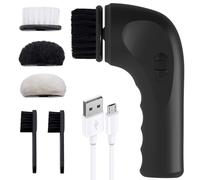 Portable Electric Shoe Cleaner & Polisher - Shoe Buffer, Brush & Care Kit for Leather & Sneakers