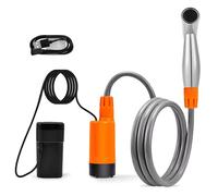 Portable Electric Shower, Handheld Bidet with USB Rechargeable Battery, High-Pressure Water Flow, Suction Cup & S Hook for Camping and Travel Use
