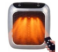 Portable Electric Space Heater, 800W Ceramic Heater with Remote Control, Rapid 3-Second Heating, PTC Heating Element, 12-Hour Timer for Indoor Use