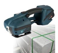 Portable Electric Strapping Machine, Electric Strapping Machine, With Lcd Screen and 4000mha Battery Adjustabl 400-3200n, For Packing Boxes, Pallets, Wood, Stone