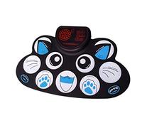 Portable Electric Tabletop Drum Set Machine Kids Gift Drum Set Roll Up Drum Practice Pad Midi Drum Kit Nice Children Gift,WG602 AOD