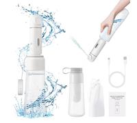 Portable Electric Travel Bidet, 350ml Electric Spray Bidet with Built-in Body for Easy Storage, Two Pressure Modes for Personal Hygiene Cleaning for Women and Men, White