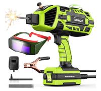 Portable Electric Welder Machine 220V with Auto Darkening Goggles: 6 Variable Current Adjustment IGBT Inverter ARC Handheld Welding for 3/32"-1/8" Rods for Repair, Professional Welding Projects, Green