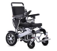 Portable Electric Wheelchair for Adults, Lightweight Motorised Folding Wheelchair for Seniors, 150 kg Support, 12+ km Long Range (6 Ah Battery)