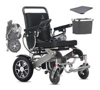 Portable Electric Wheelchairs for Adults, Lightweight Electric Wheelchair Support 150 kg, Motorised Electric Wheelchair for Seniors, 30+ km Long Range (20 Ah Battery)