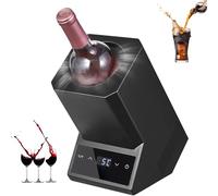 Portable Electric Wine Chiller for Single Bottle, Cools Red & White Wine to Perfect Temp, 24h Cold, for Home, Car, Parties, RV