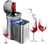 Portable Electric Wine Chiller with Digital Display, LED Lights, and Temperature Control for Parties and Home Use