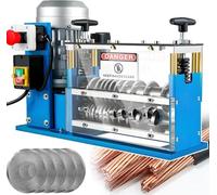 Portable Electric Wire Stripping Machine, 25kg Automatic Cable Stripper, Industrial 370W/750W Motor for 1.5-38mm Scrap Copper Recovery, 1-999mm Cutting Length