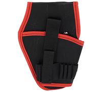 Portable Electrical Tool Bag Waist Hanging Pack Multifunction Drill Holder Holst Pouch Durable Polyester Waist Tool Belt for Electricians Carpenters Handymen 10.2 x 5.9 Inches (Red)