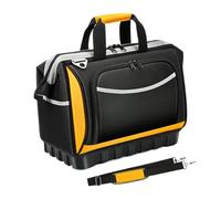 Portable Electrician Tool Tote - Large Capacity Organizer Bag With Adjustable Strap, Utility Holder | Professional Tool Carrier With Multiple Compartments For Mechanics Construction Garage Pro