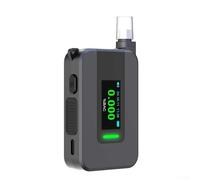Portable Electrochemical Alcohols Tester Voice Reporting Quick Recharge Accurate 0-400mg 100mL Range -Key Operation Compact 38g Black for Drunk Driving Detection Pocket Size